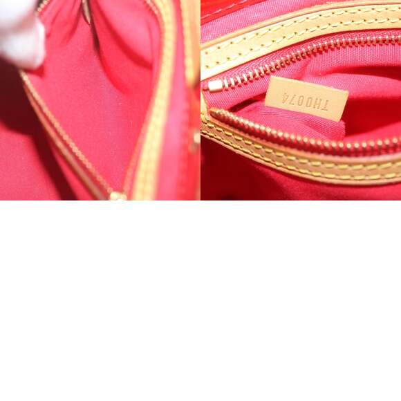 LOUIS VUITTON Monogram Vernis Reade PM Hand Bag Red M91088 - Picture 12 of 12